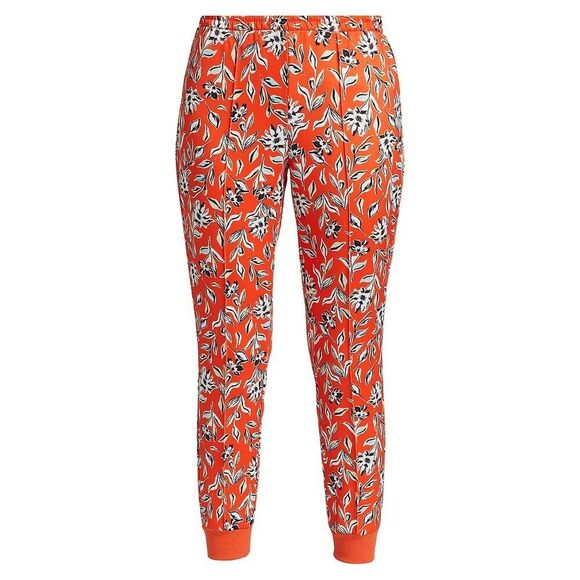Alice + Olivia Tokyo High Tech Jogger Floral Red Small - Picture 1 of 6